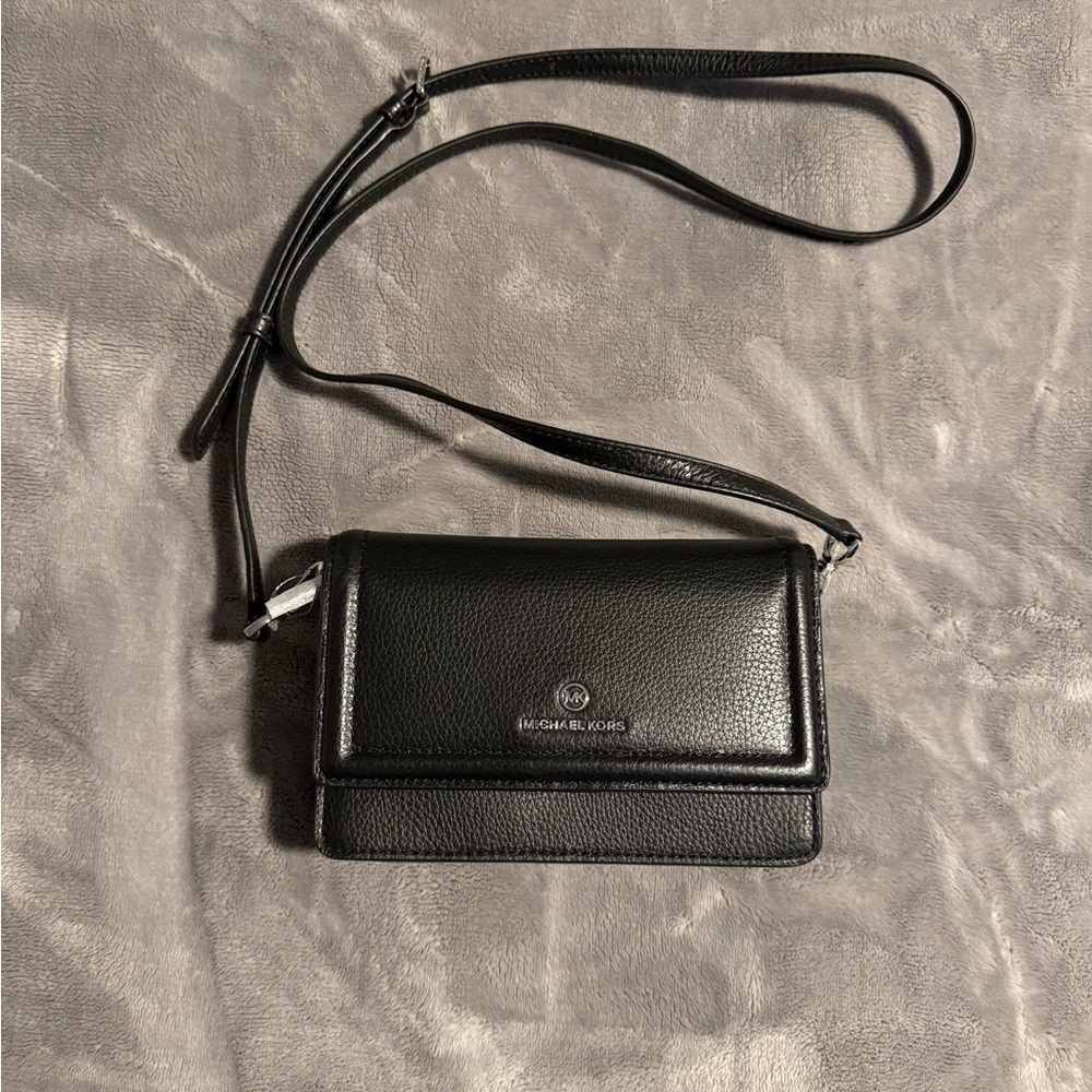Michael Kors Black Leather Crossbody